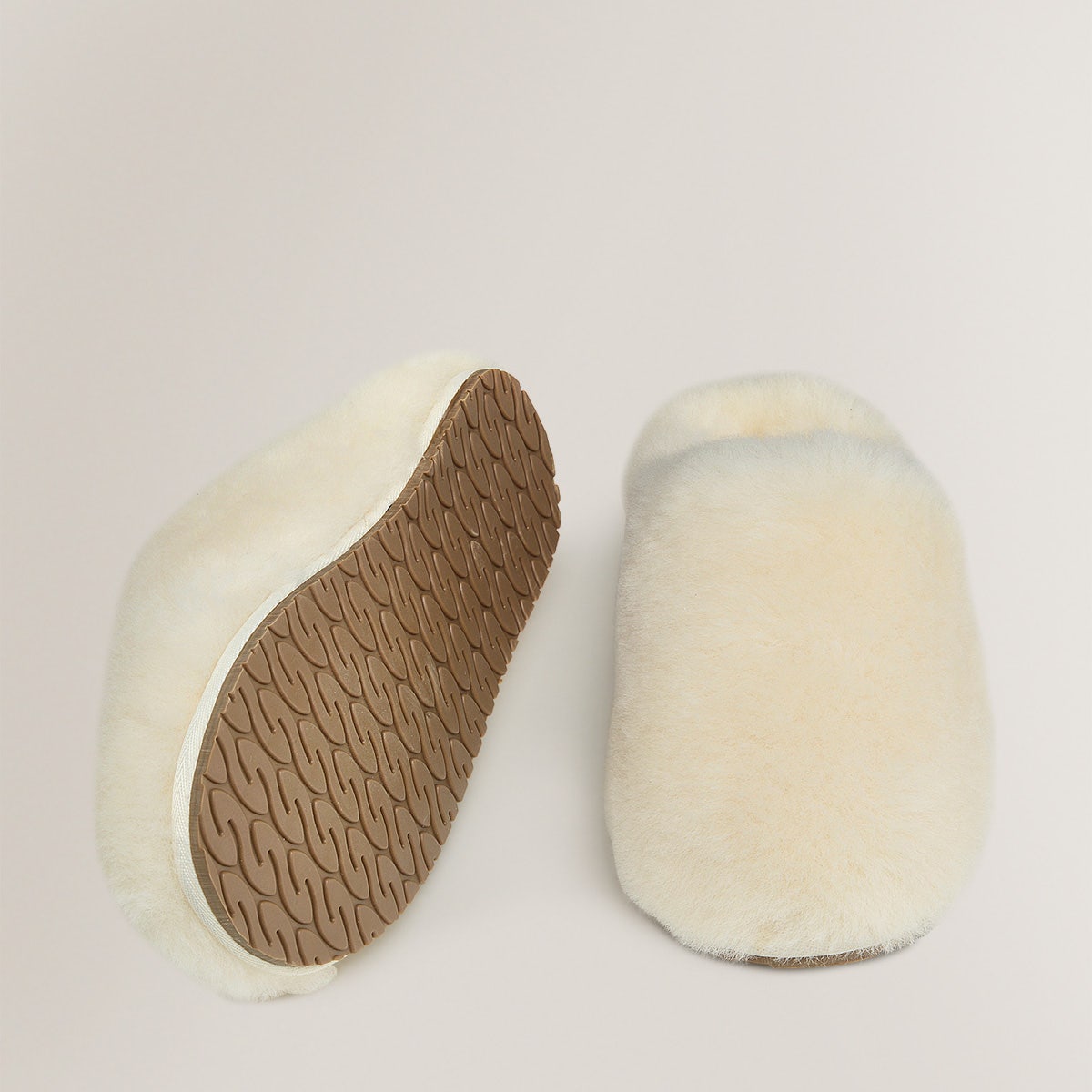 UK 3 / EUR 36 Luxe Shearling Mule in Cream  -  Q1727137A