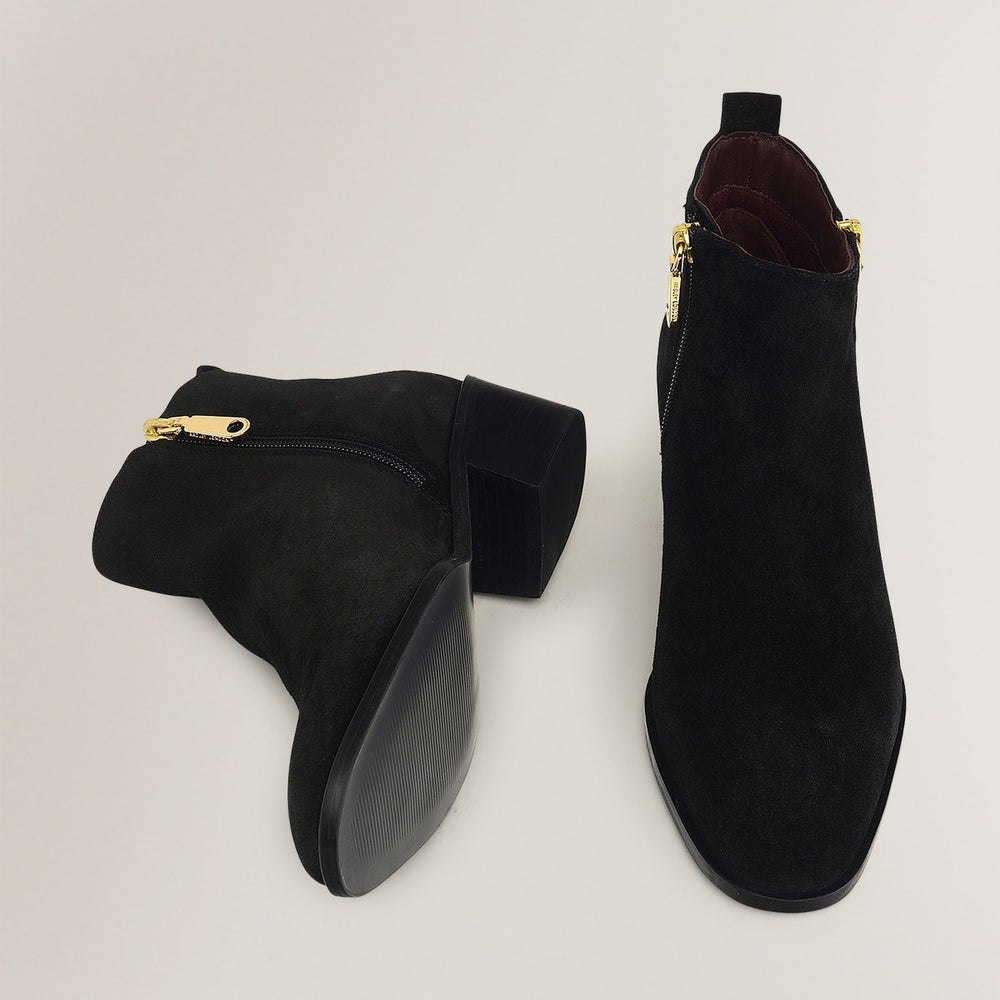 SLOANE GARDENS 2.0 CASUAL OUTSIDE ZIP BOOTIE BLACK