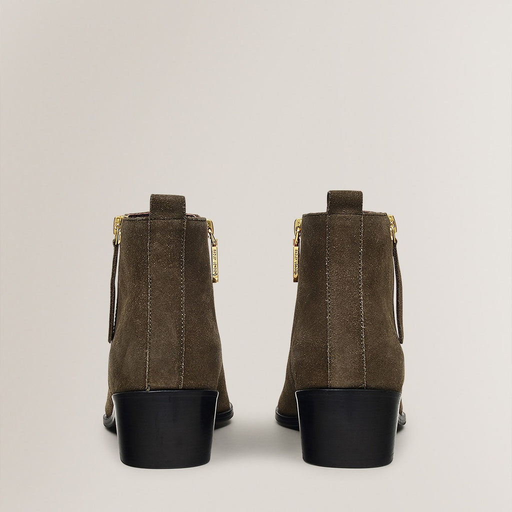 SLOANE GARDENS 2.0 CASUAL OUTSIDE ZIP BOOTIE KHAKI