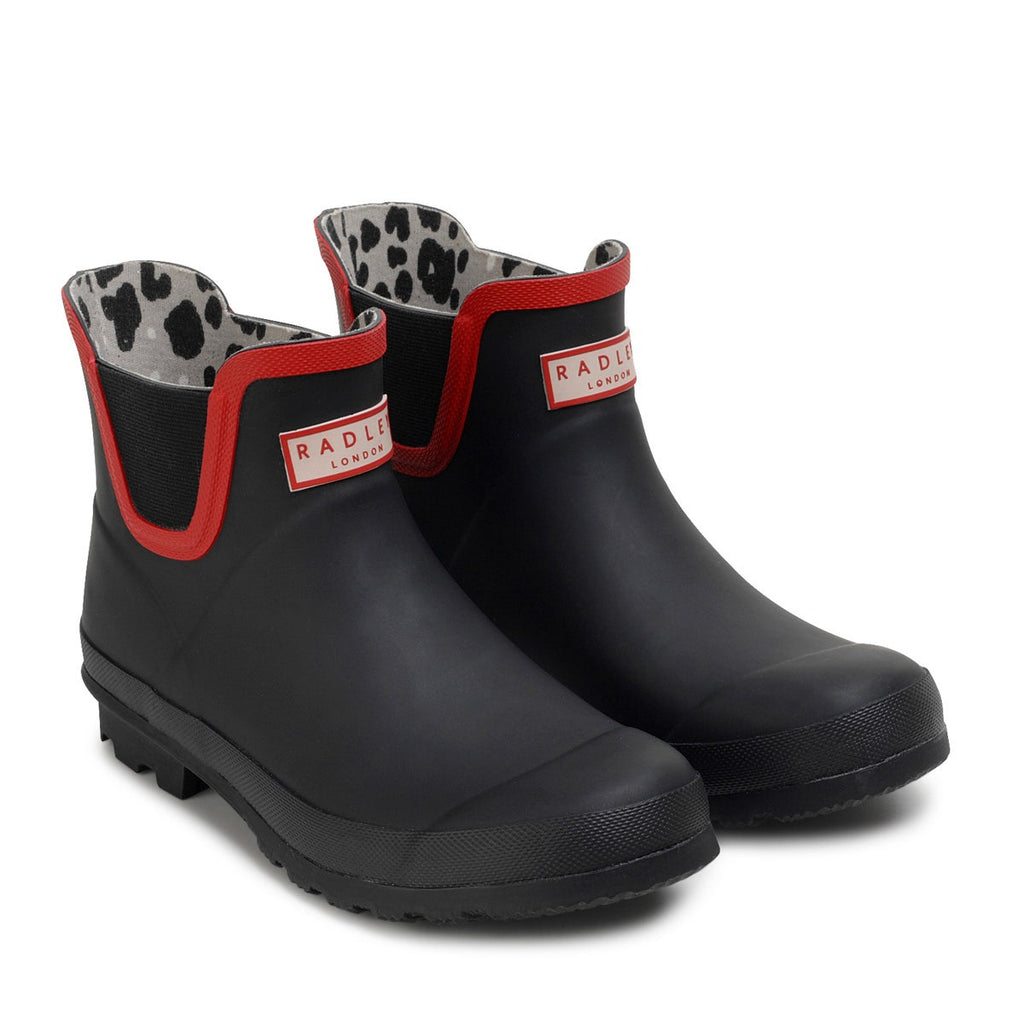 Alba Lo UK 3 / EUR 36 Alba Lo Low Welly in Black/Ladybug  -  Q2589001A