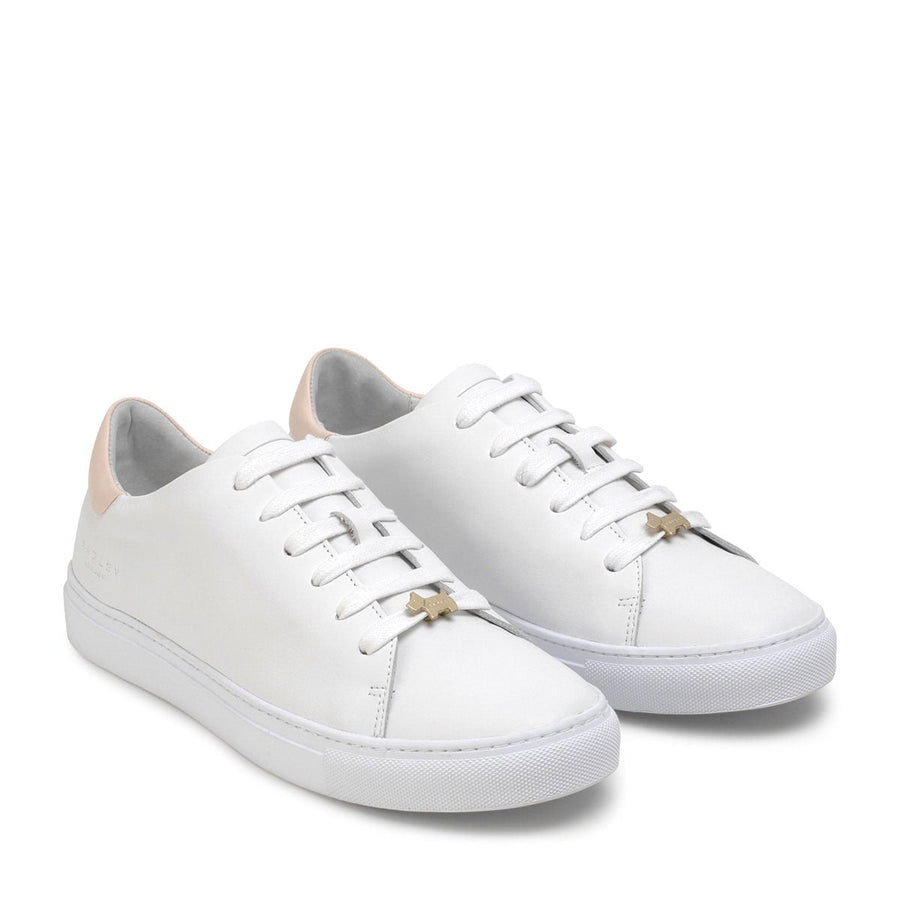MALTON TIPPED BACK TRAINER WHITE