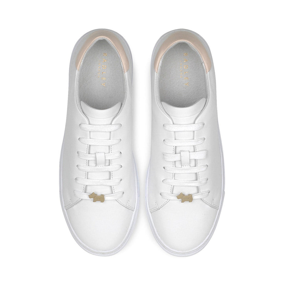MALTON TIPPED BACK TRAINER WHITE