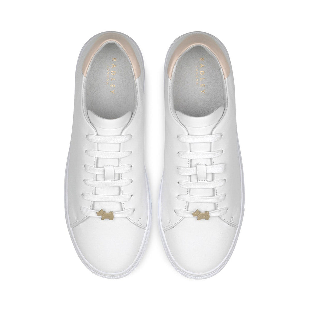 MALTON TIPPED BACK TRAINER WHITE