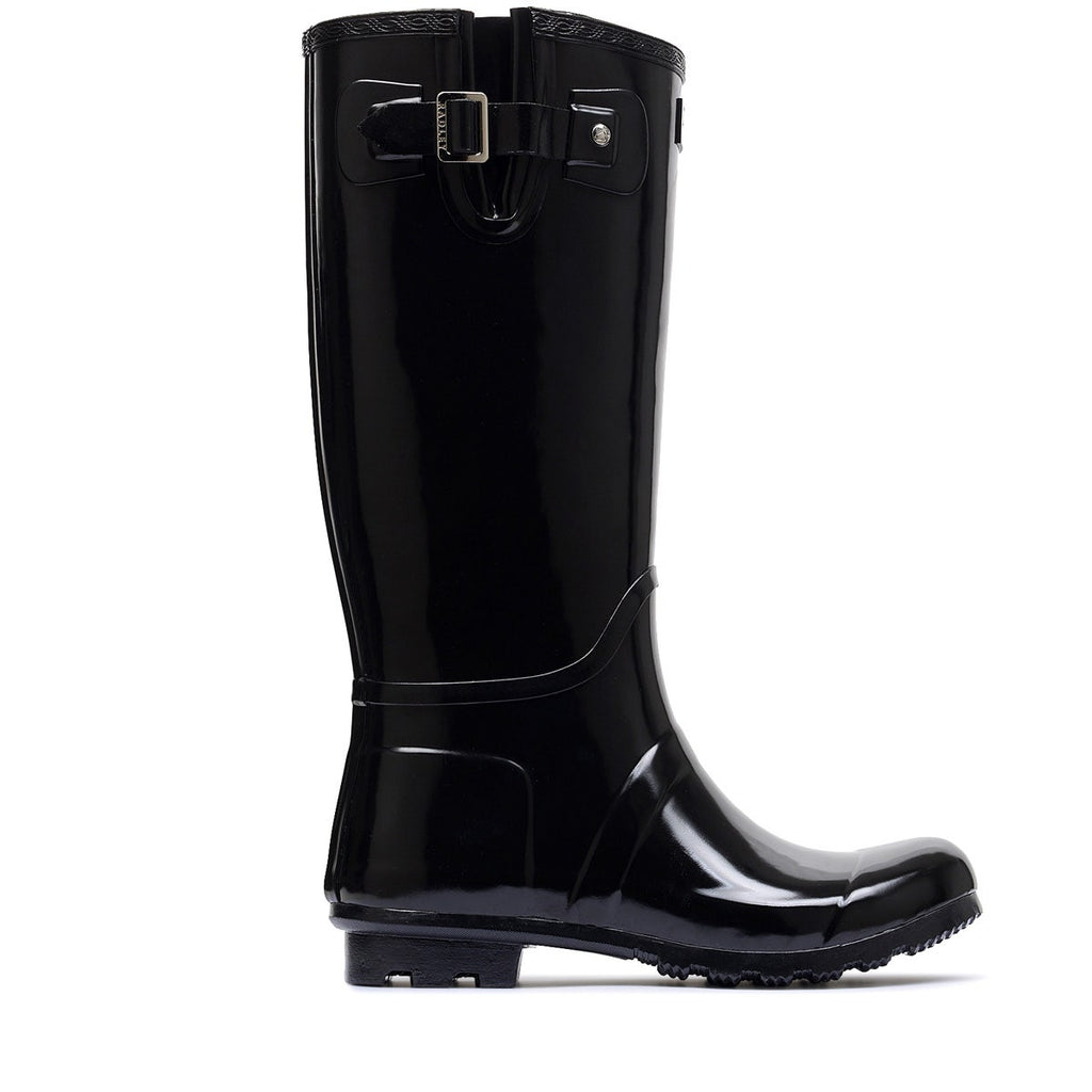 Alba Hi Long Wellington in Gloss Black  -  Q3126009A