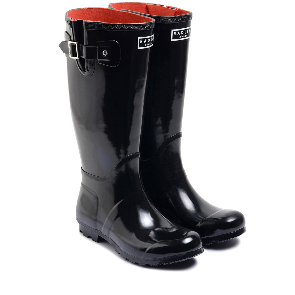 Alba Hi Long Wellington in Gloss Black  -  Q3126009A