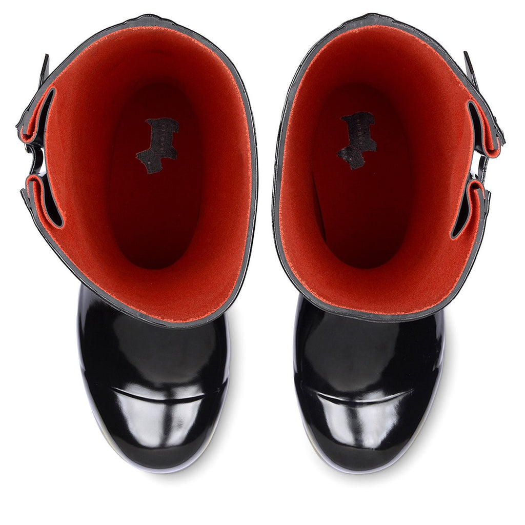 Alba Hi Long Wellington in Gloss Black  -  Q3126009A