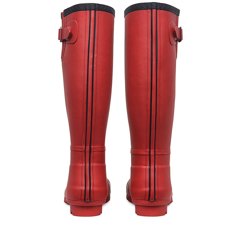Alba Hi UK 3 / EUR 36 Long Wellington in Red  -  Q3126613A