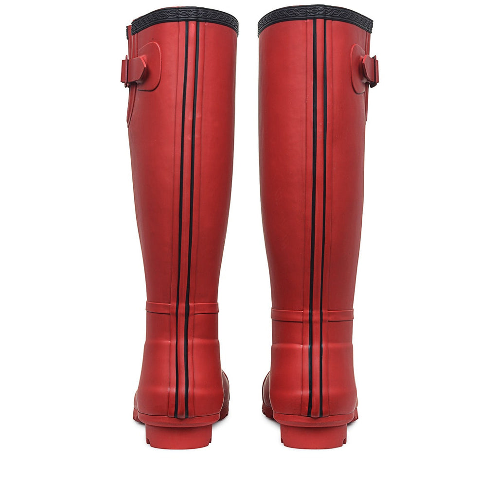 Alba Hi UK 3 / EUR 36 Long Wellington in Red  -  Q3126613A