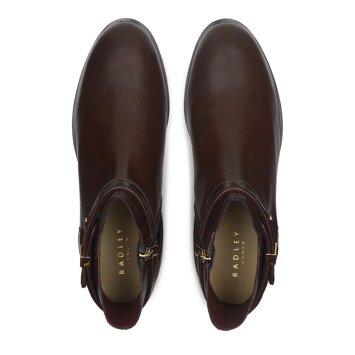 AVONDALE ROAD CROC HEELED BOOT BROWN/CROC