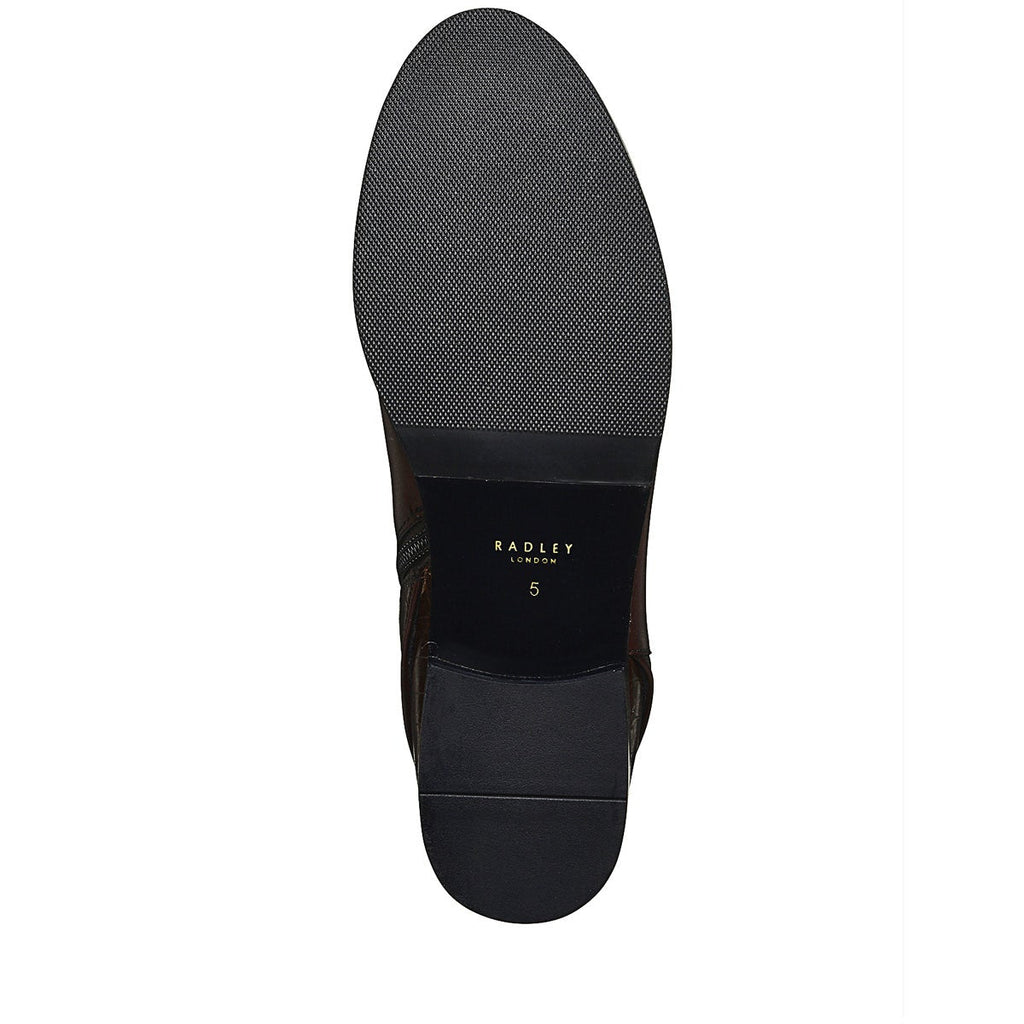 AVONDALE ROAD CROC HEELED BOOT BROWN/CROC