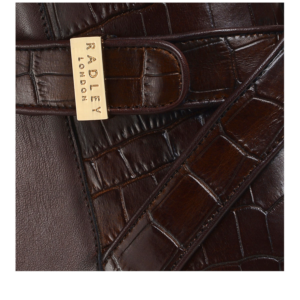 AVONDALE ROAD CROC HEELED BOOT BROWN/CROC