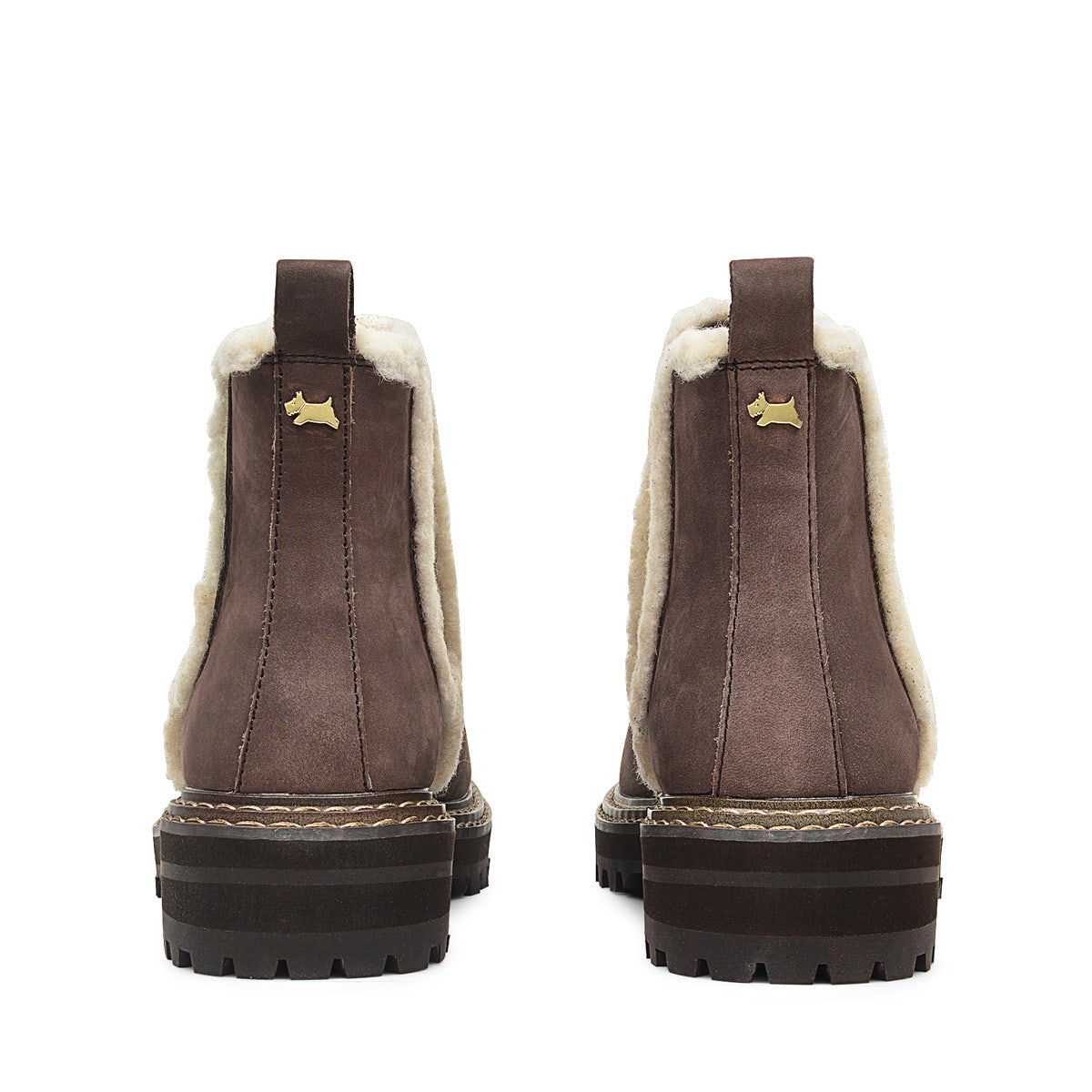 DUKES PLACE CHUNKY FAUX FUR CHELSEA BROWN