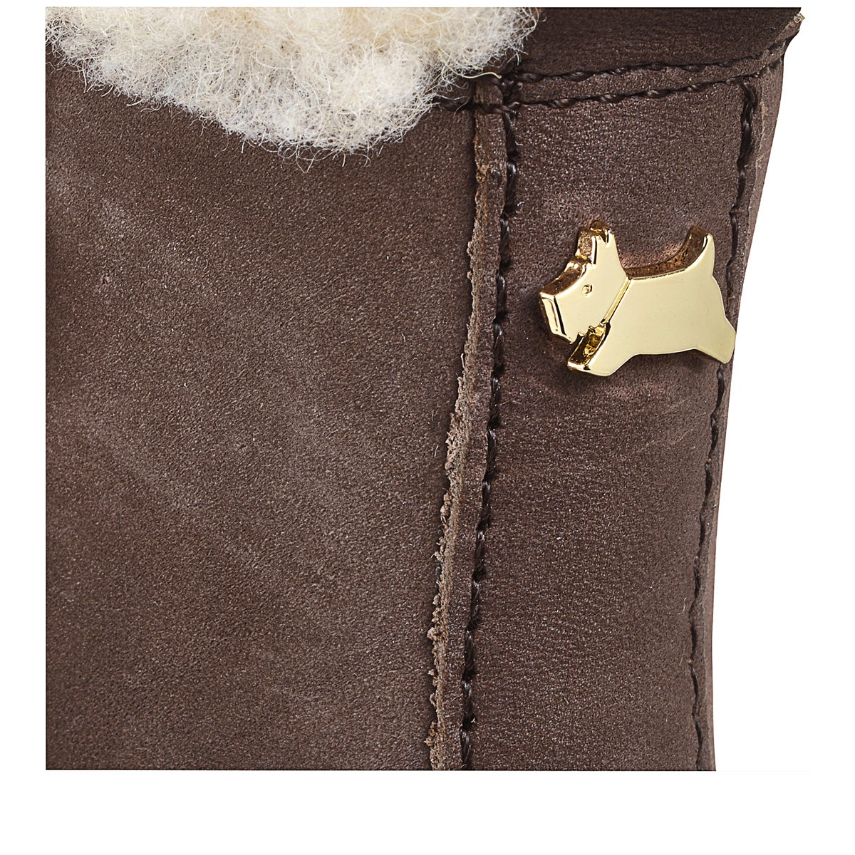 DUKES PLACE CHUNKY FAUX FUR CHELSEA BROWN