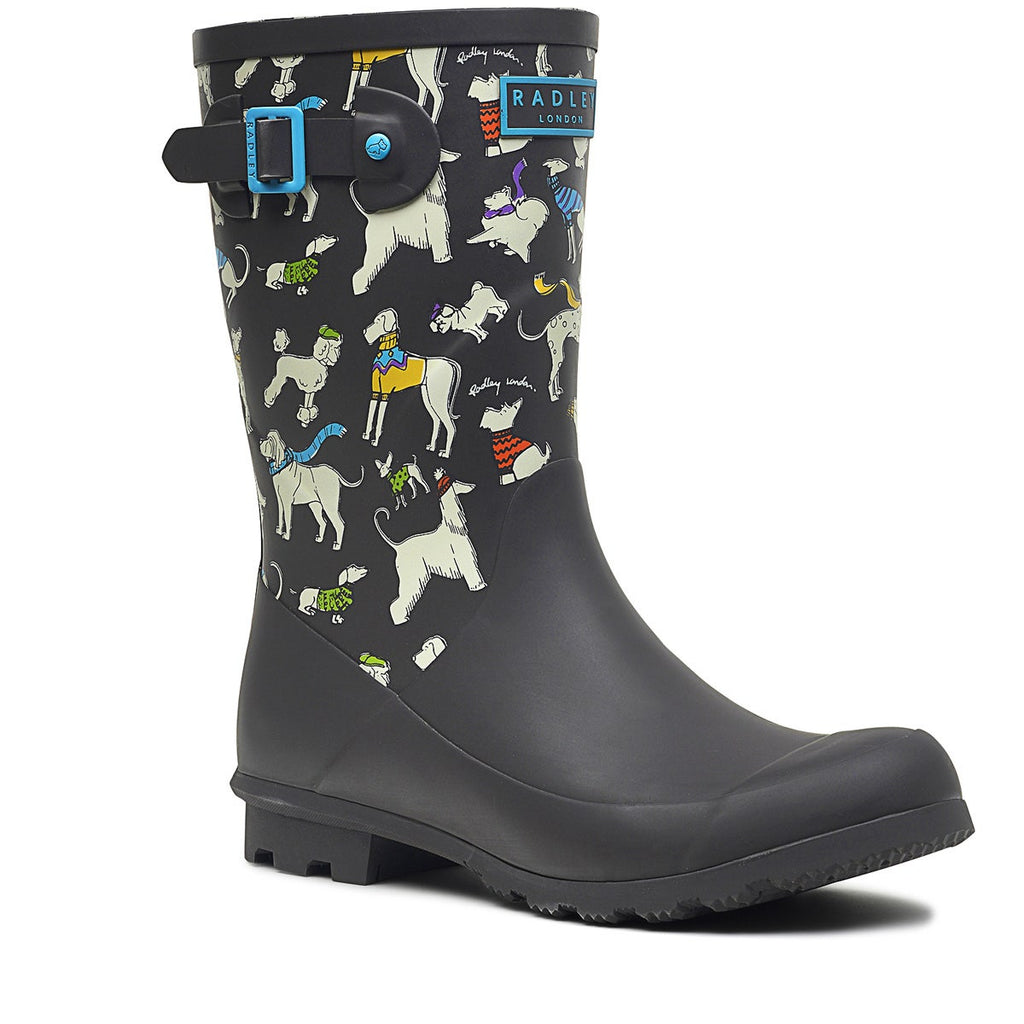 ALBA MID PRINTED WELLY MID 1 DARK GREY