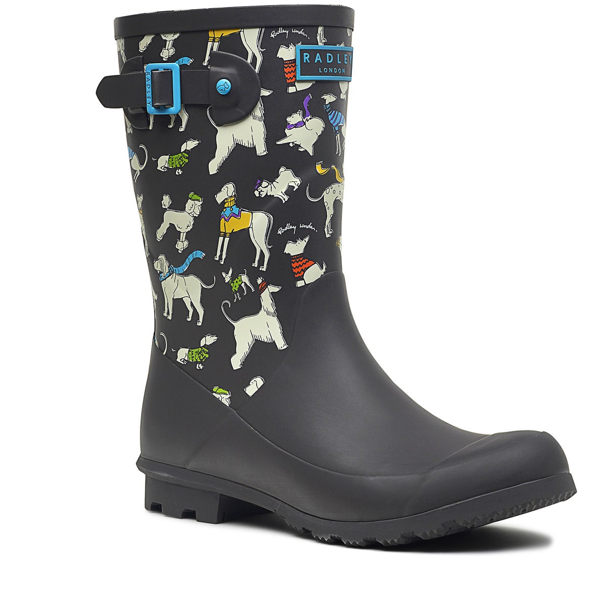ALBA MID PRINTED WELLY MID 1 DARK GREY