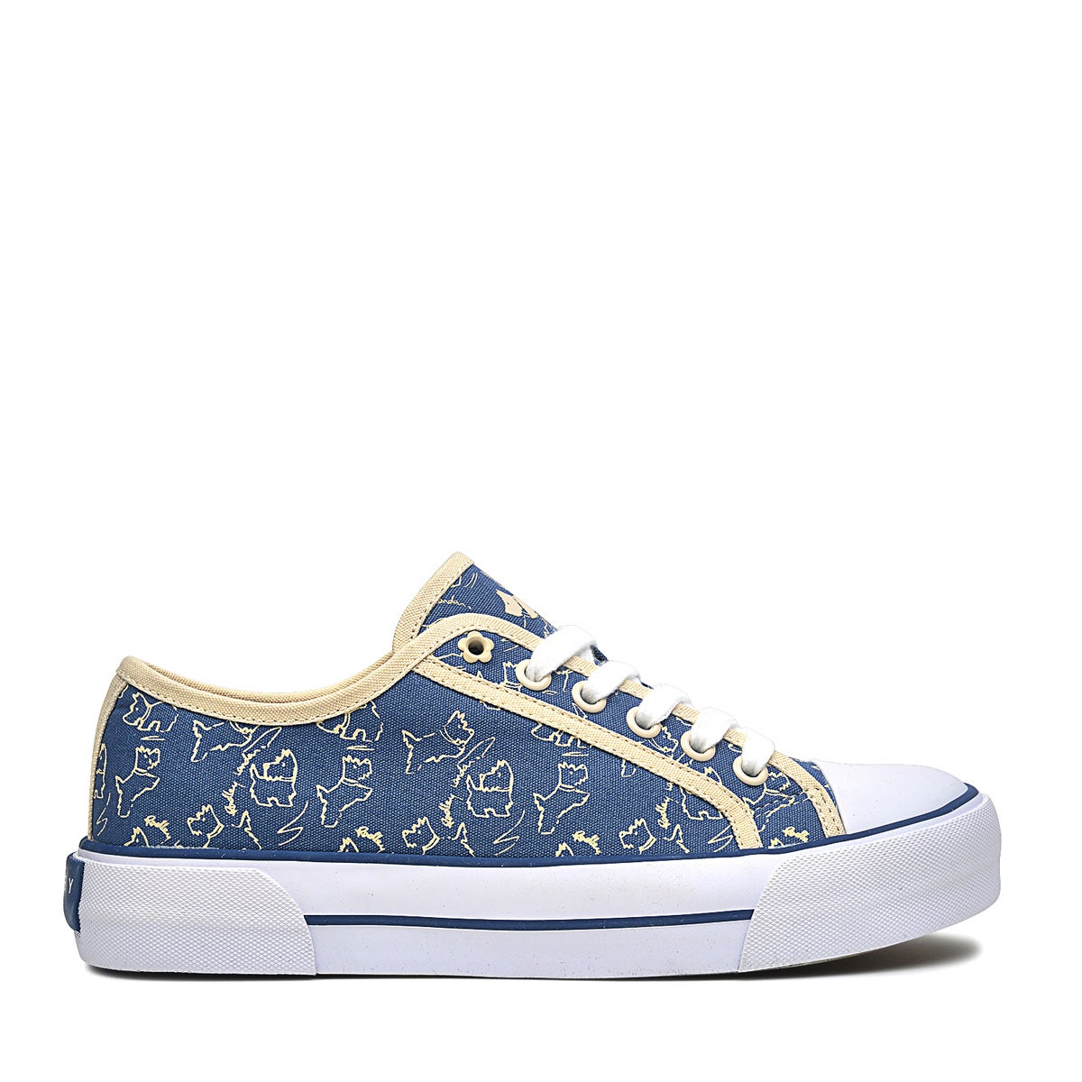 HATTON LOW SCRATCHY DOG PRINT VINTAGE BLUE