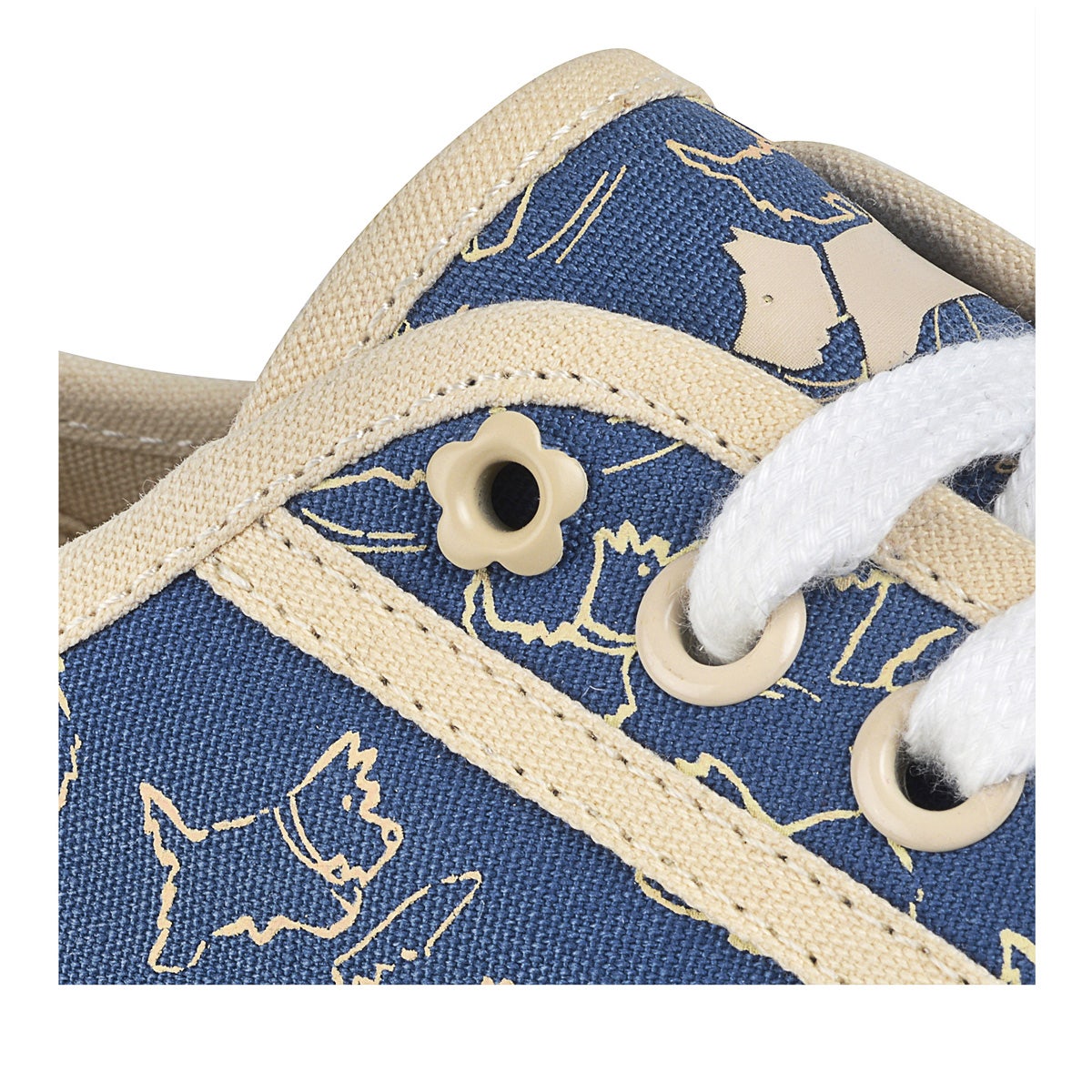 HATTON LOW SCRATCHY DOG PRINT VINTAGE BLUE