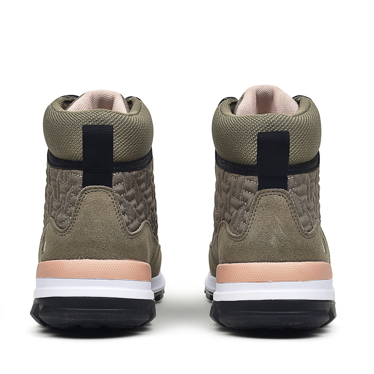 Islington Green UK 3 / EUR 36 Leather Quilted Trek Hiker in Khaki  -  Q6938362A