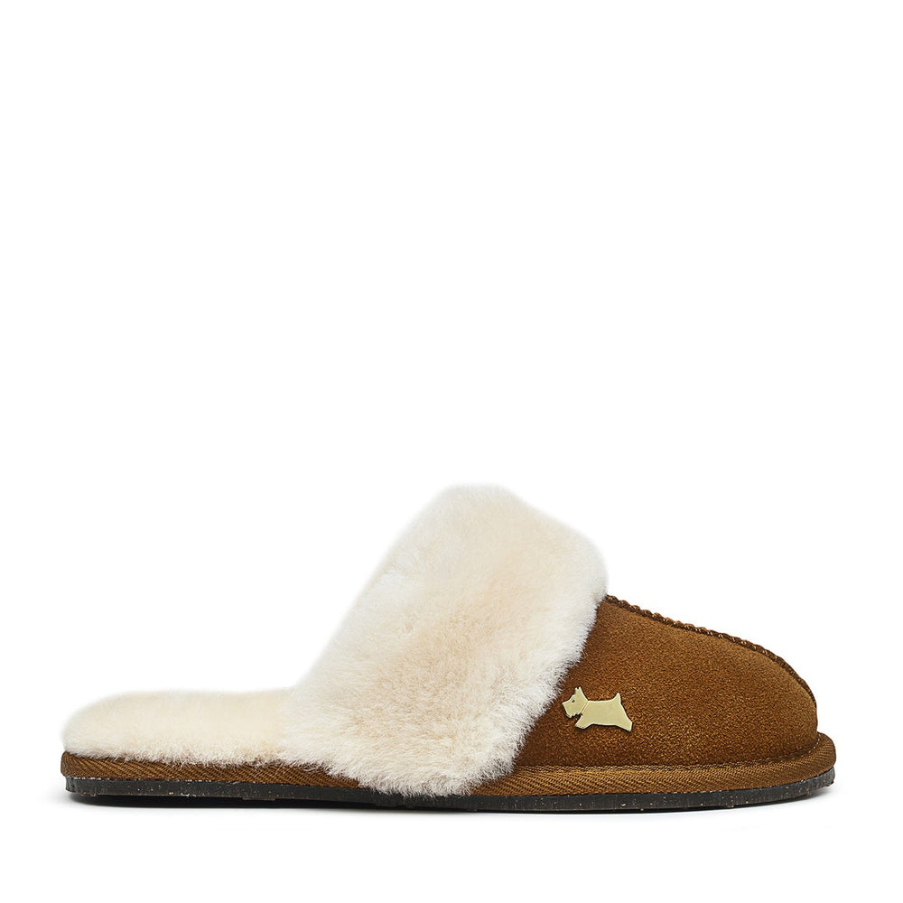 CHELSEA CREEK SHEARLING MULE TAN