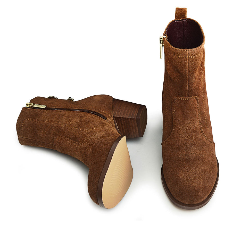 New Row UK 3 / EUR 36 Leather Jeans Boot in Tan  -  Q6948217A