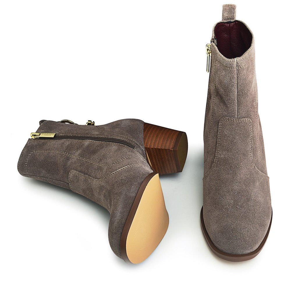 New Row UK 3 / EUR 36 Leather Jeans Boot in Taupe  -  Q6948251A