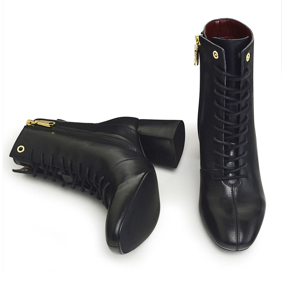 VICTORIA TERRACE LACE BOOT BLACK