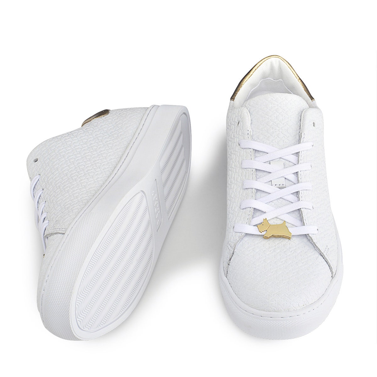 MALTON HEIRLOOM EMBOSS TRAINER WHITE