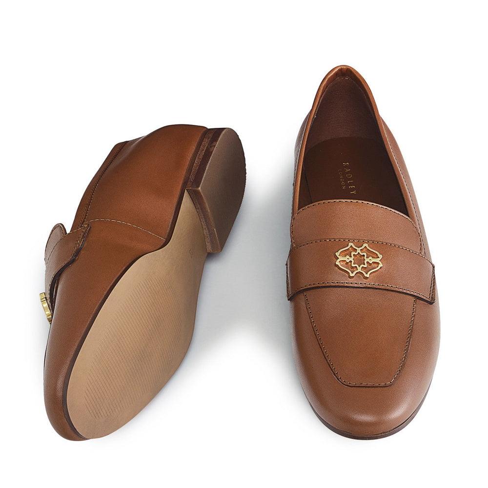 Trinity Street UK 3 / EUR 36 Leather Heirloom Loafer in Tan  -  Q7777217A