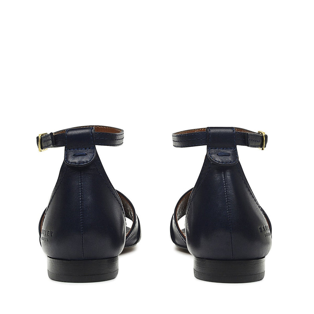 CARADOC CRESCENT CIRCULAR STRAP SANDAL INK