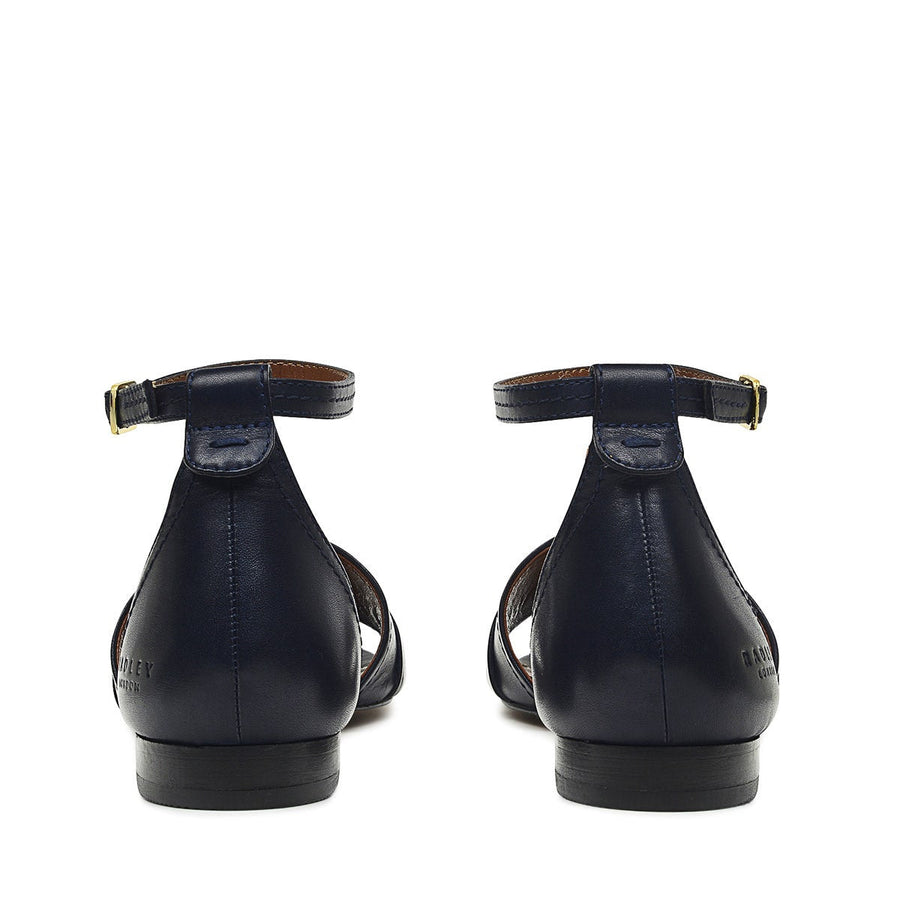 CARADOC CRESCENT CIRCULAR STRAP SANDAL INK