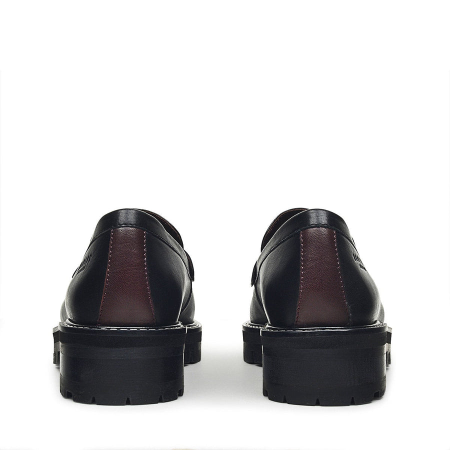 THISTLE GROVE CHUNKY PENNY LOAFER BLACK