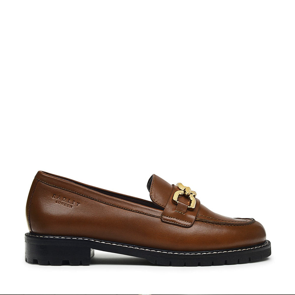 Cavendish Avenue UK 3 / EUR 36 Chunky Chain Loafer in Tan  -  Q8030217A
