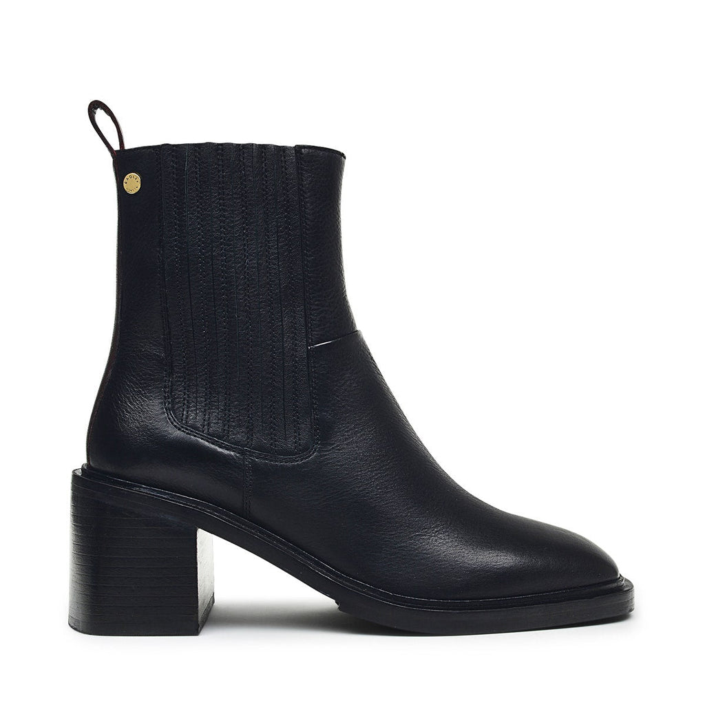 GROVE TERRACE BLOCK HEEL CHELSEA BLACK