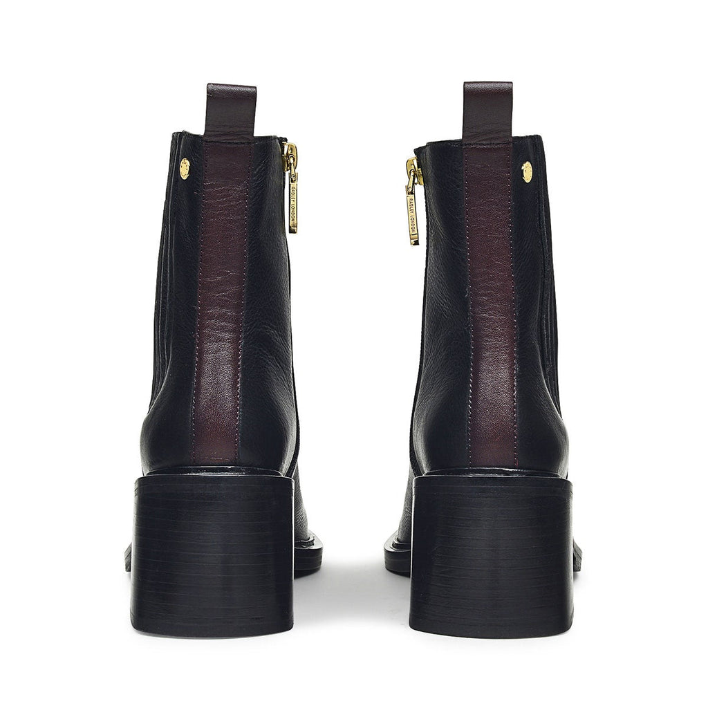 GROVE TERRACE BLOCK HEEL CHELSEA BLACK