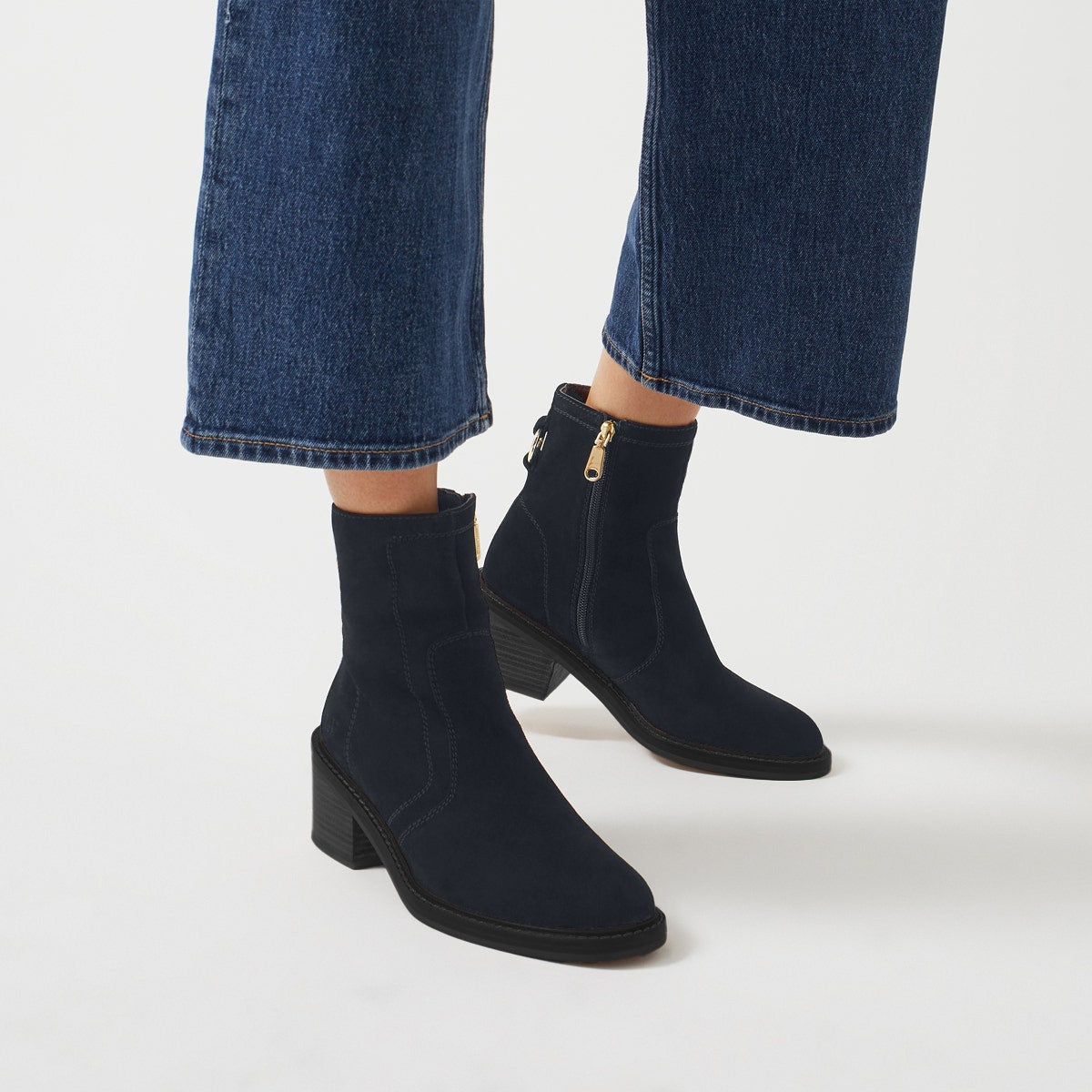 NEW STREET - SUEDE JEANS BOOT BLACK