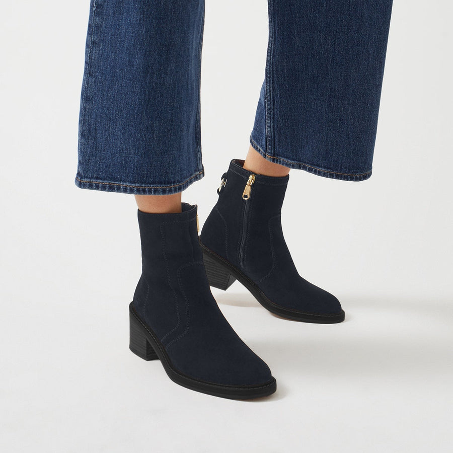 NEW STREET - SUEDE JEANS BOOT BLACK