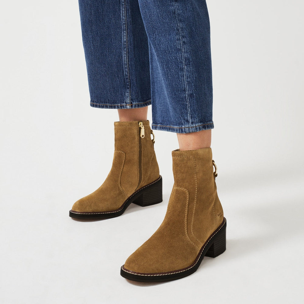 NEW STREET - SUEDE JEANS BOOT TAN