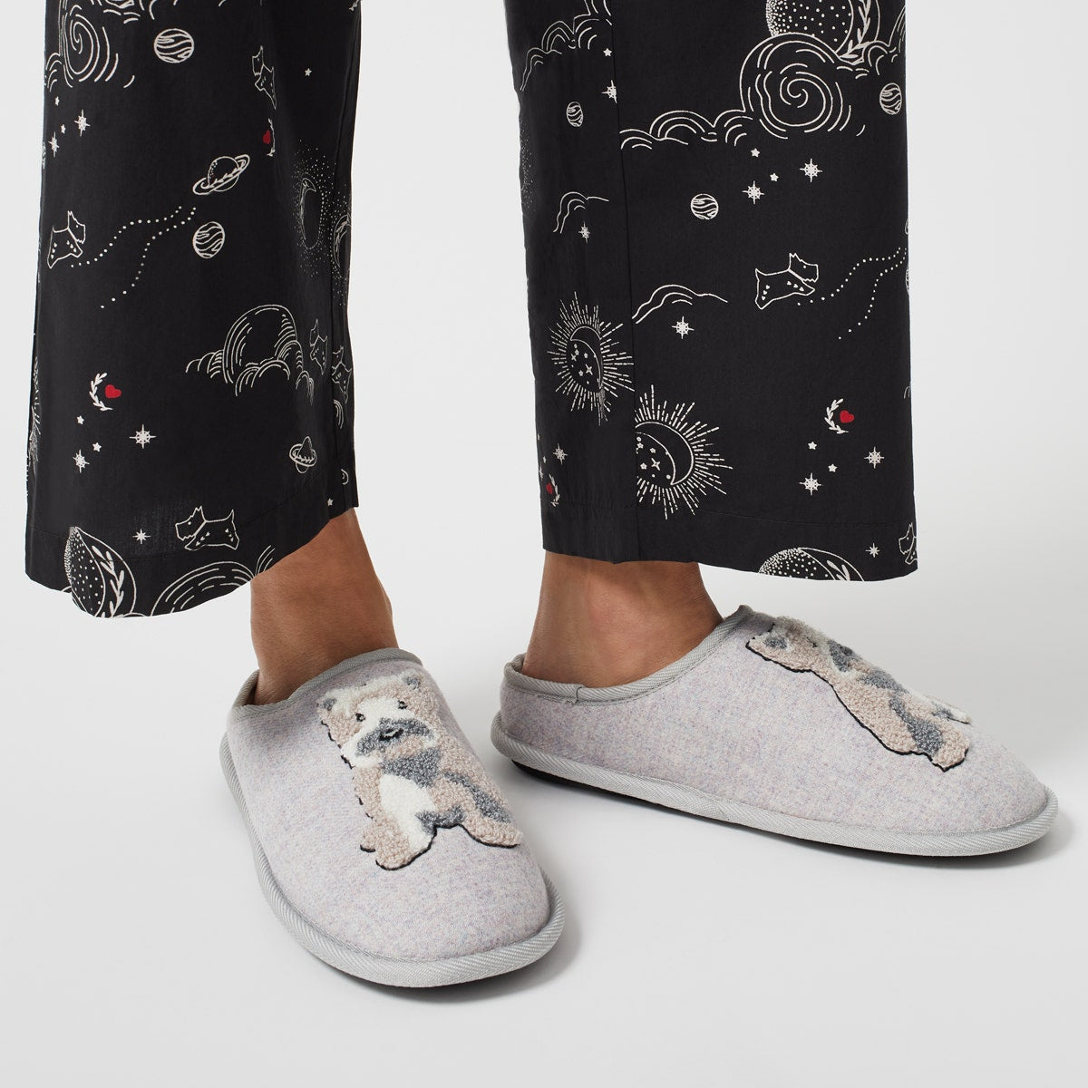 Radley & Friends UK 3 / EUR 36 Radley Slipper Mule in Powder Blue  -  Q8047496A