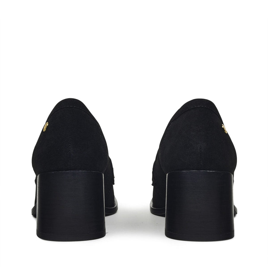 THISTLE ROW MIDI HEEL LOAFER BLACK