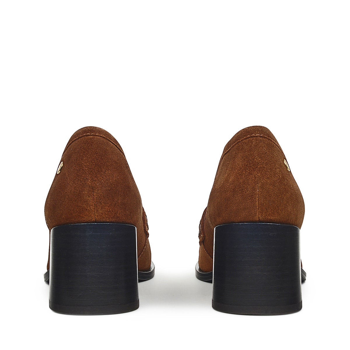 THISTLE ROW MIDI HEEL LOAFER TAN