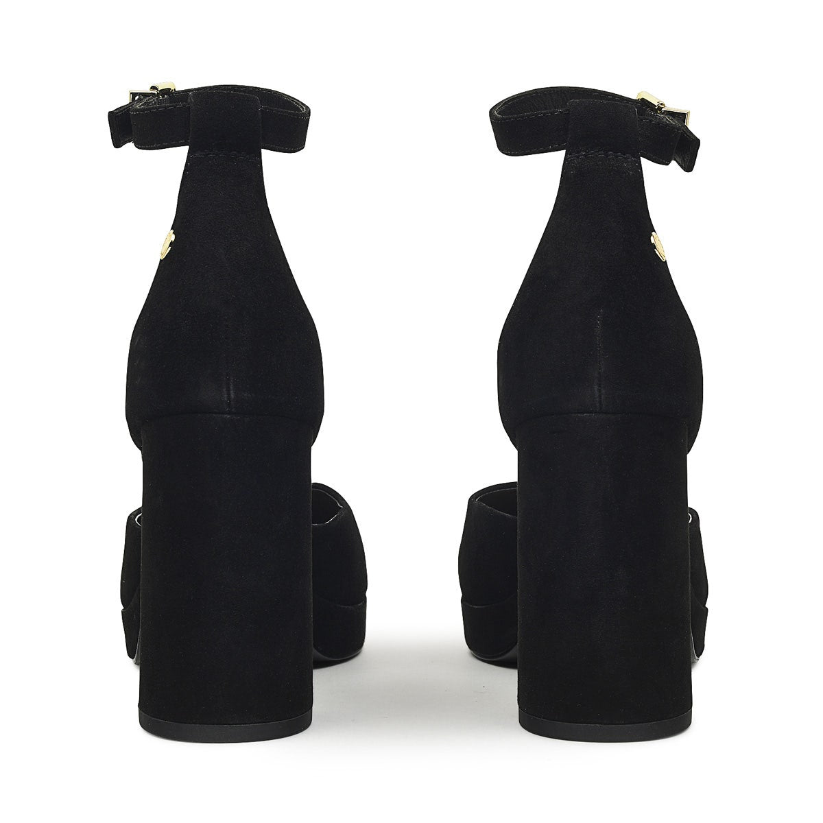 ARCHER CRESCENT 2-PART PLATFORM HEEL BLACK