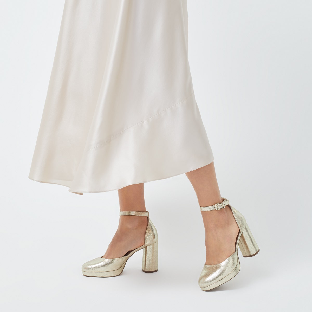 ARCHER CRESCENT - ME 2-PART PLATFORM HEEL SOFT GOLD