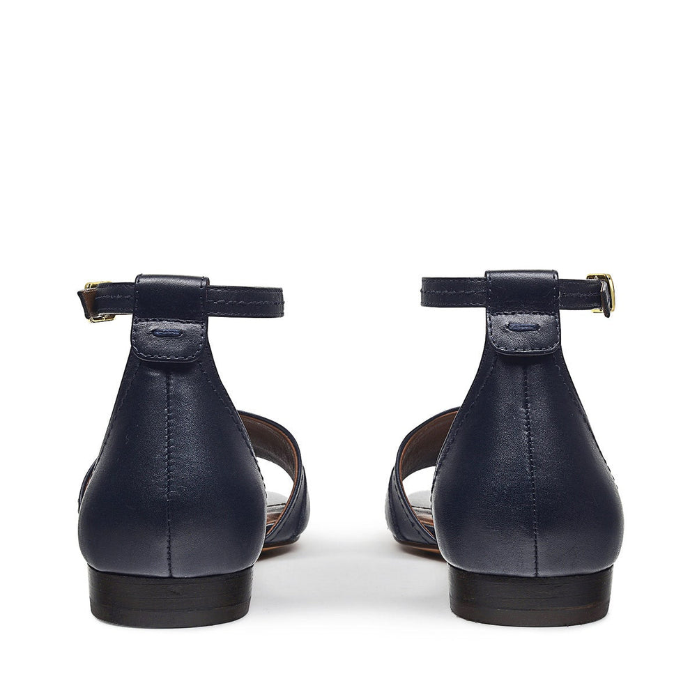 LINDEN CRESCENT STIRRUP STRAP SANDAL INK