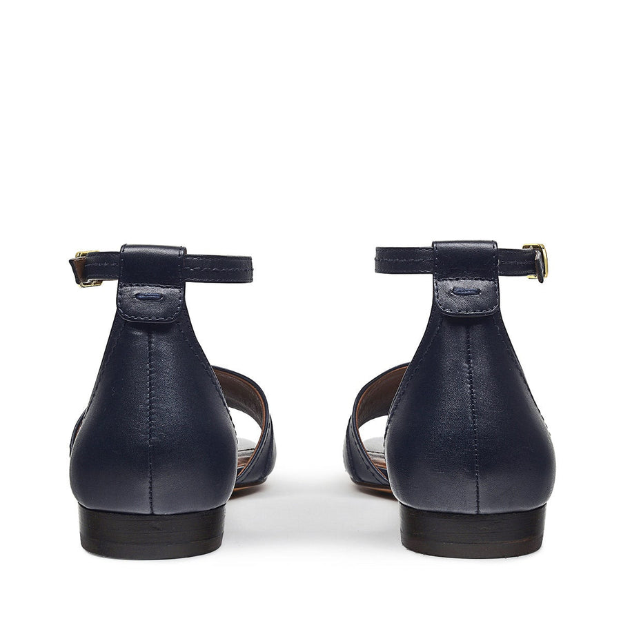LINDEN CRESCENT STIRRUP STRAP SANDAL INK