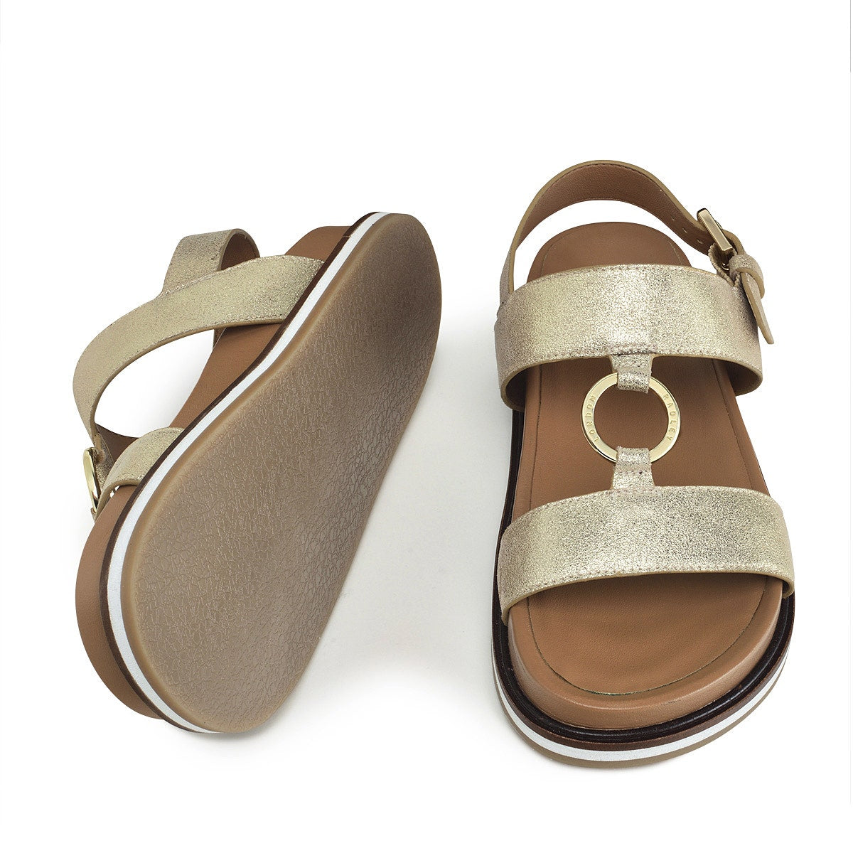 BURY WALK - METALLIC LUXE FOOTBED SOFT GOLD