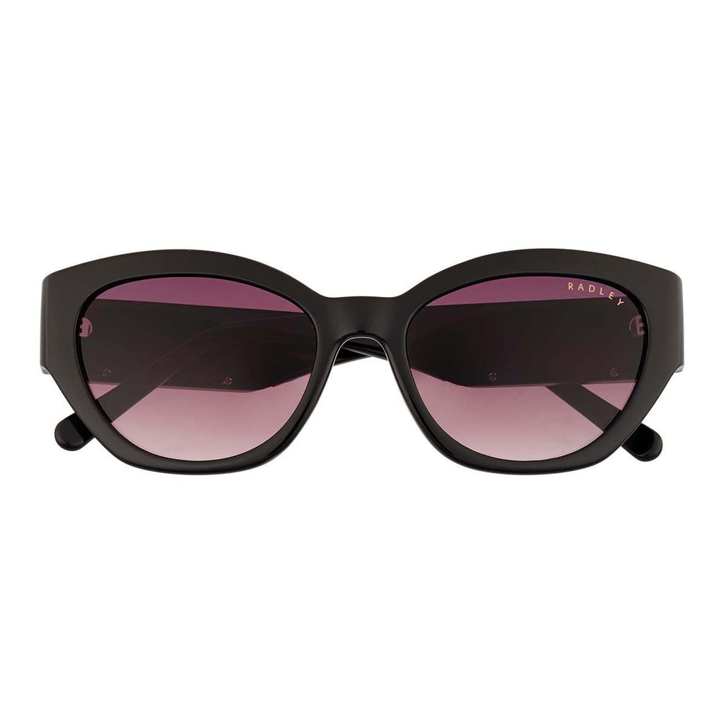 WESTWELL OVERSIZED SQUARE CAT EYE  BLACK