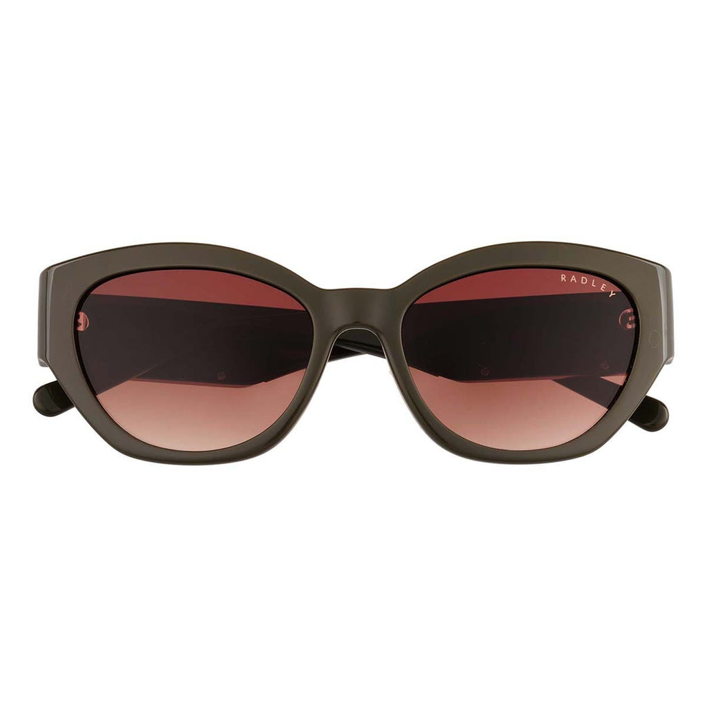 WESTWELL OVERSIZED SQUARE CAT EYE  KHAKI