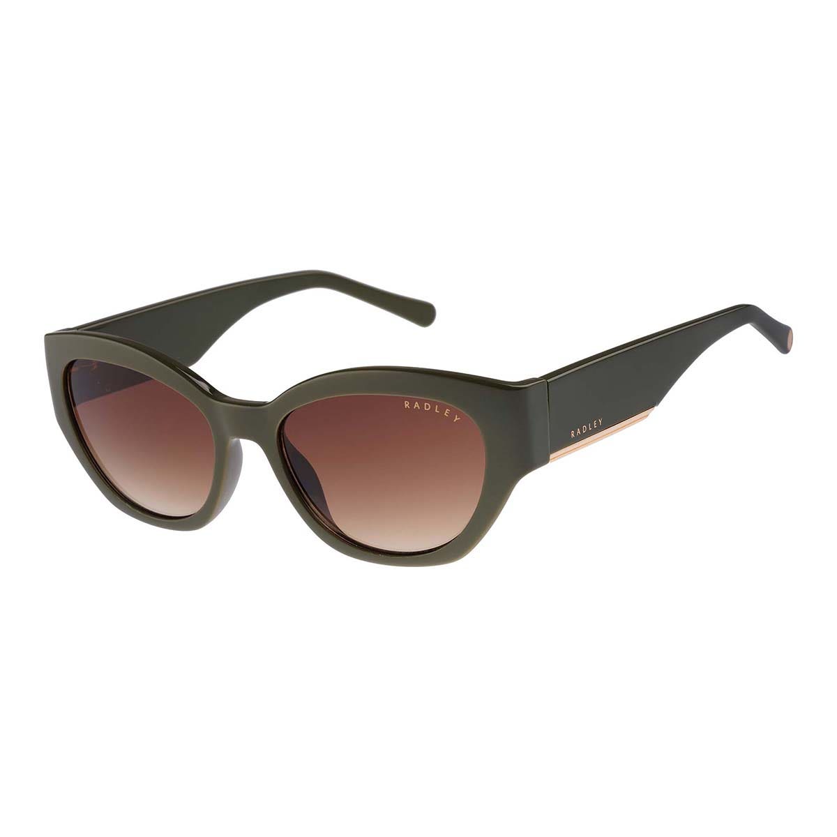 WESTWELL OVERSIZED SQUARE CAT EYE  KHAKI