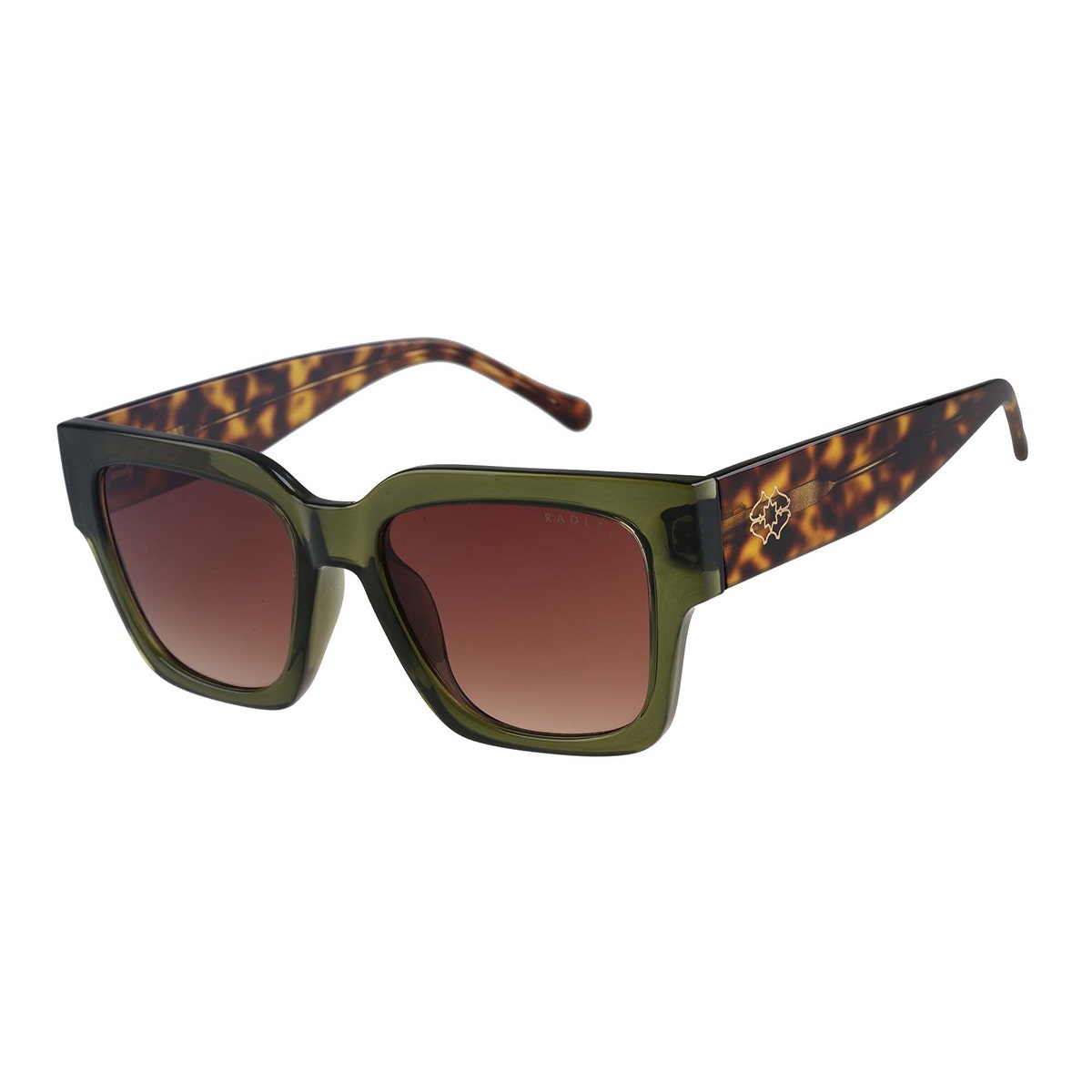 MARWOOD OVERSIZED SQUARE EYED SUNGLASS KHAKI