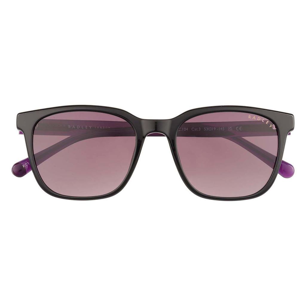 HILLGATE SQUARE EYED SUNGLASSES BLACK